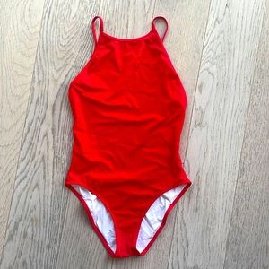 BNWOT Reformation Res Halter One Piece Swimsuit Bathing Suit Halter Scoop Back